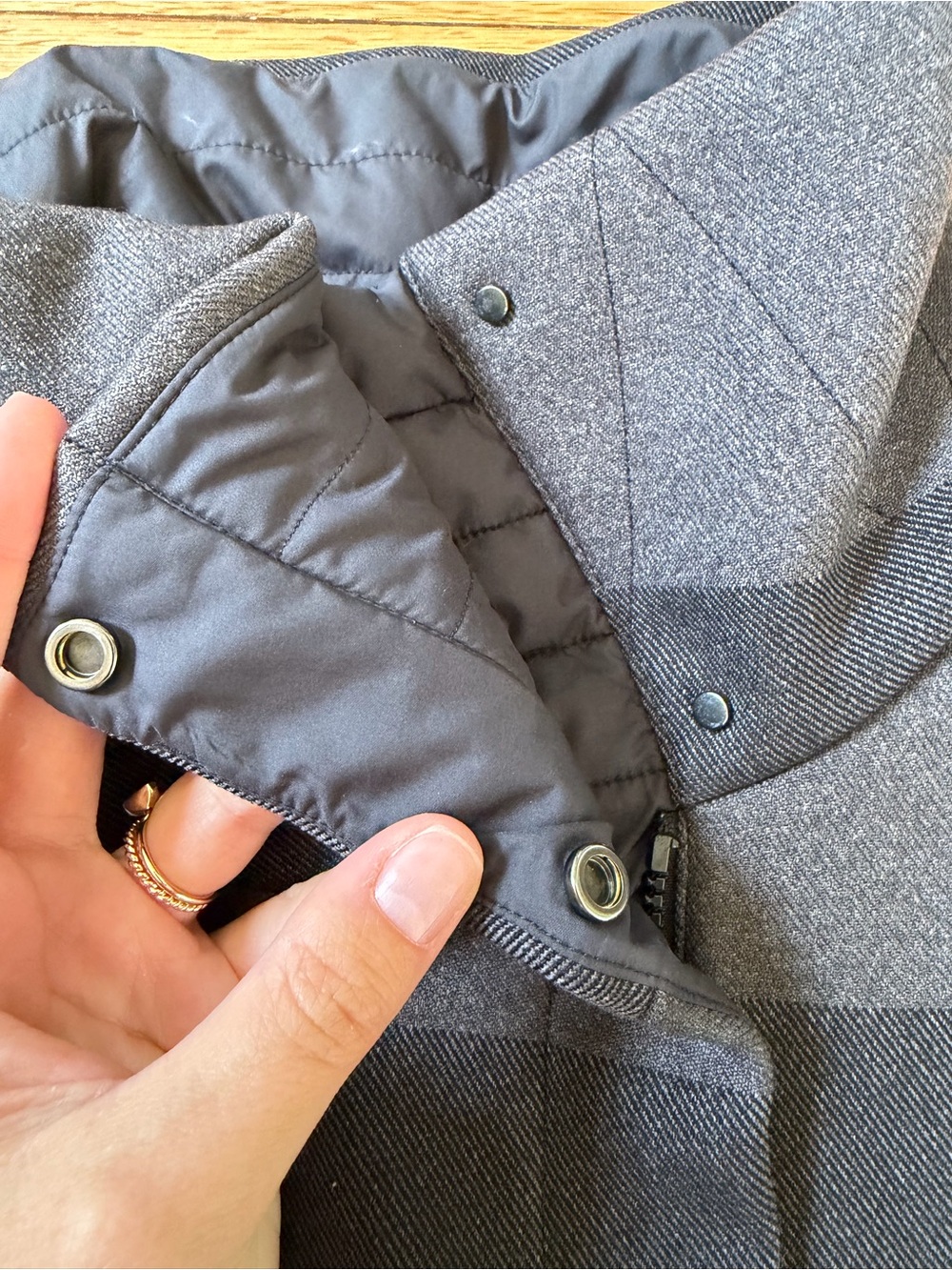 lululemon Brisky Biker Jacket - Black/Grey - Picture 5 of 14